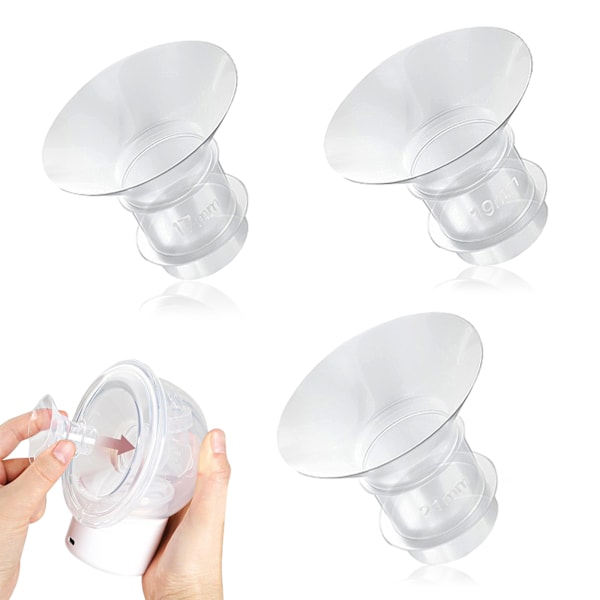 3 stk. brystpumpeomformer - 17 mm + 19 mm + 21 mm