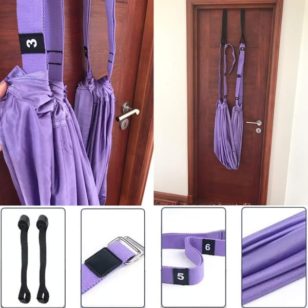 Stretch Yoga Strap - Polyester Cotton Yoga Strap - Inversion Stretch