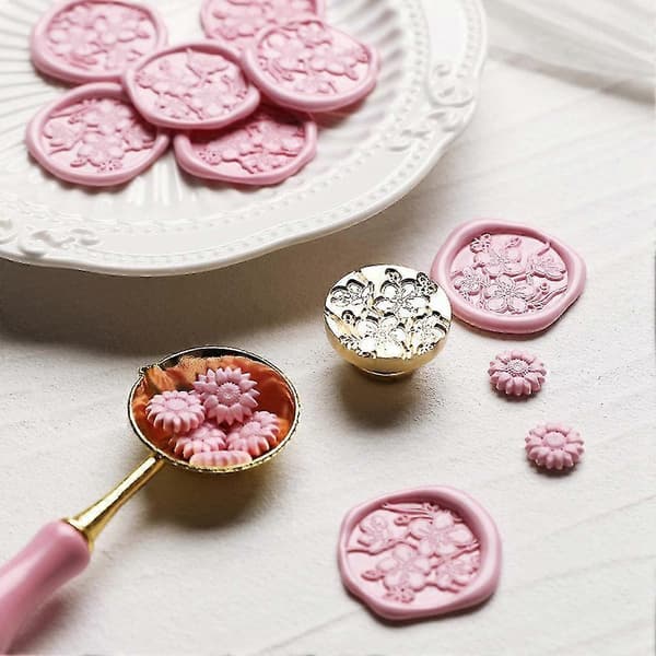 Voksseglstempel Nytt Mønster Sakura Seglvokssegl Stempel Konvolutt Personlig Bryllupsinvitasjon Dekor