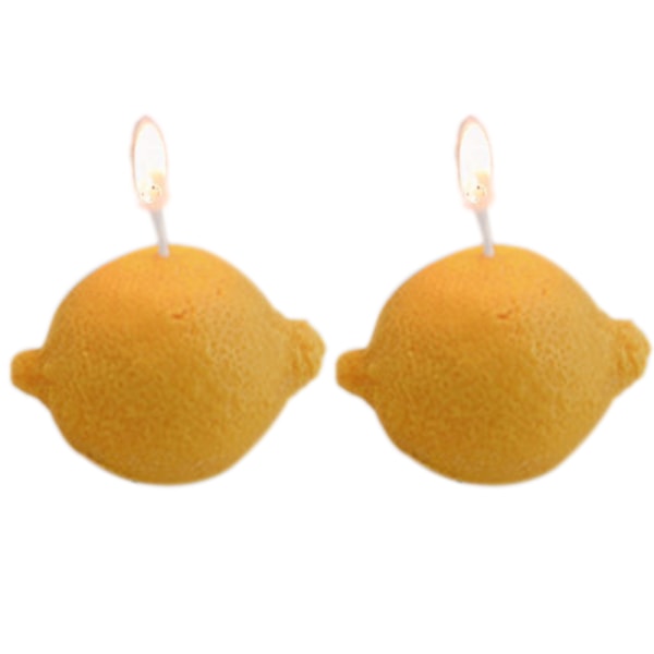 2 doftpresenter citronljus doft födelsedagspresent simulering härligt fruktljus