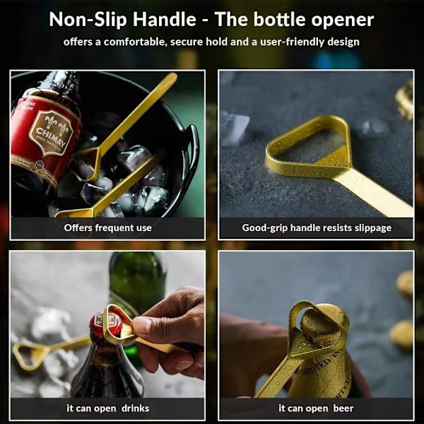 Hjärtformad flasköppnare i mässing med skiftnyckelhuvud, elegant design för enkel och arbetsbesparande öppning, platsbesparande väggmontering, för köksminibar
