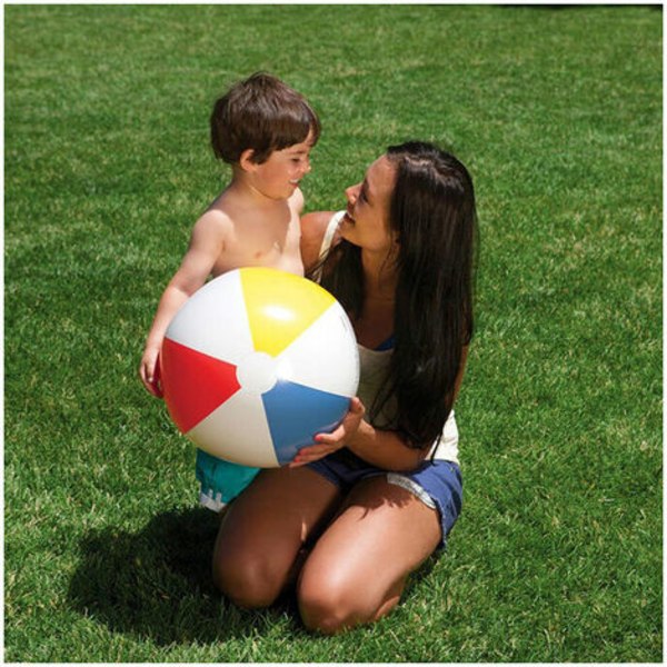 Uppblåsbar strandboll diameter 61 cm