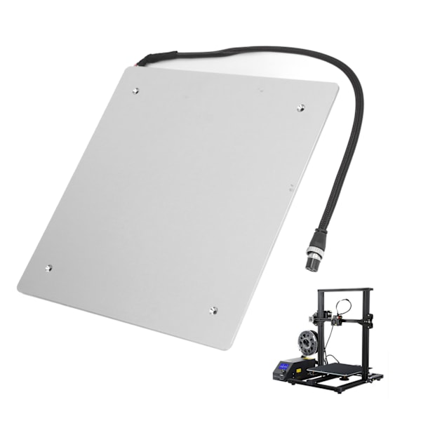 3D-printer oppvarmet seng 18A 220W 310x310x3mm Aluminiumlegering varm seng for CR10 10S DC12V