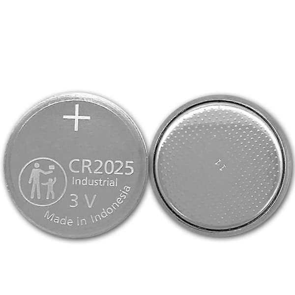 Kraftfulla CR2025 knappcellsbatterier för bilfjärrkontroller, 10-pack