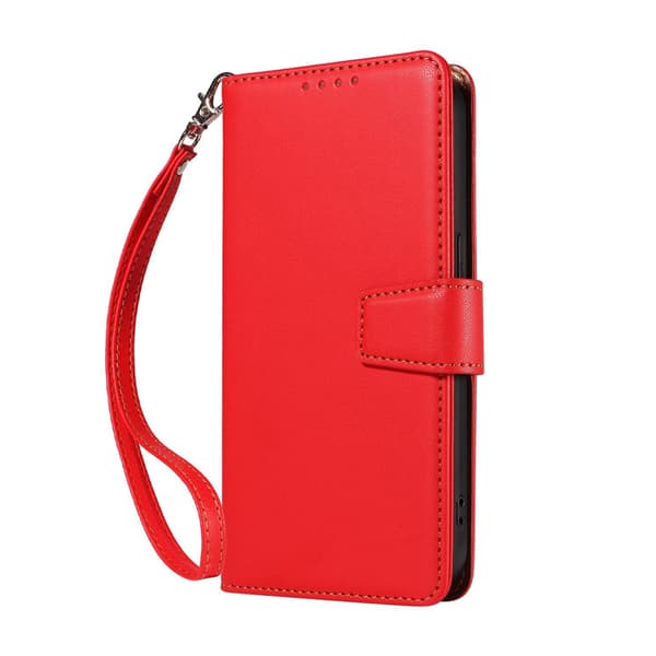 Samsung Galaxy A52 / A52s - Wallet Case i Ægte Læder - Rød Rød Rød