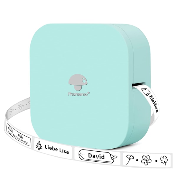 Bluetooth-tarra-tulostin, tarra-laite itseliimautuva, yhteensopiva iOS:n ja Androidin kanssa, kannettava mini-tarra-laite kotiin, toimistoon, kouluun ja tarrojen liimaamiseen