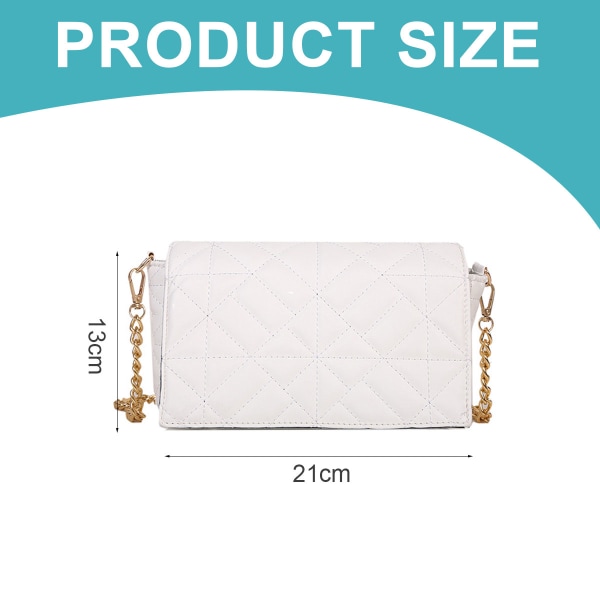 Mode rhombus underarm väska en axel diagonal väska dam väska konstläder plånbok