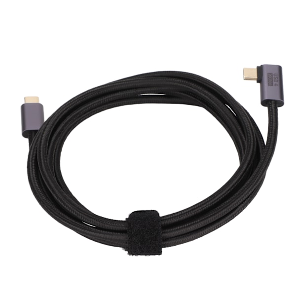 Type C til Type C Albue Datakabel 100W Hurtigopladning Slidstærk Guldbelagt Plug and Play USB-kabel til bærbare computere 200cm/78.7in