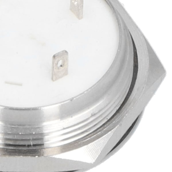 5 stk Momentære Trykknapper Metall Auto Reset Ultra Tynn Vanntett med LED 25mmDC3~6V Rød