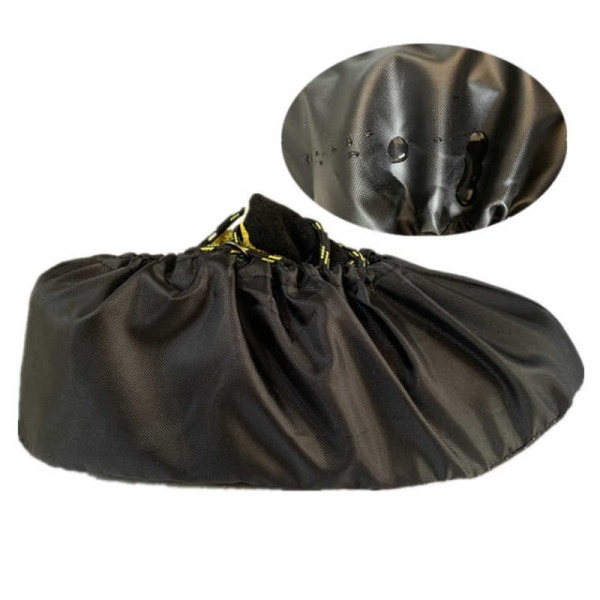 Antislip-skoskydd, överdragsskydd, skoskydd, skoskyddsskydd, återanvändbara överdrag, dammfria, för de flesta vuxna, unisex - svart