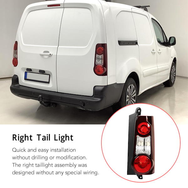 Oikea takavalo 9677205480 Takajarrun ja suuntavalon lamppu Citroen Berlingo Mk2 -pakettiauton korvaamiseksi