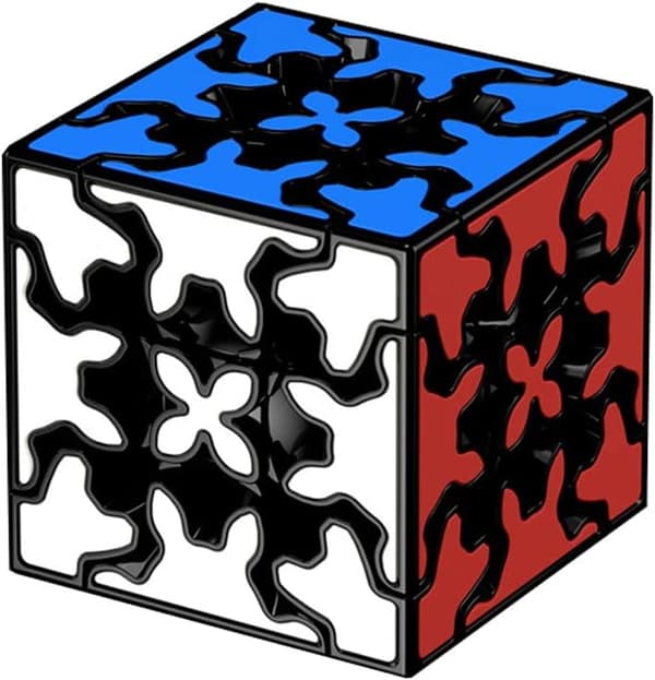3x3x3 Rubiks Cube med 3D Gear Struktur, Indlejret Flisedesign T