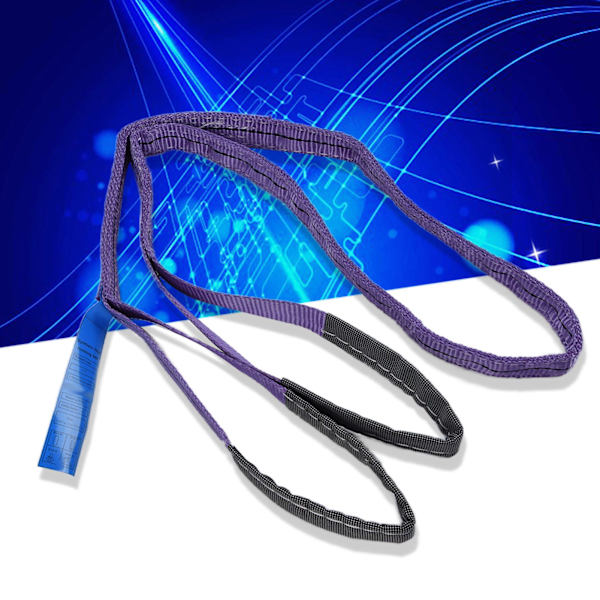Lyftband, tunga lyftband, 1T lastkapacitet, polyester, hög hållfasthet, färgglada plana band (4 meter (13,12 fot))
