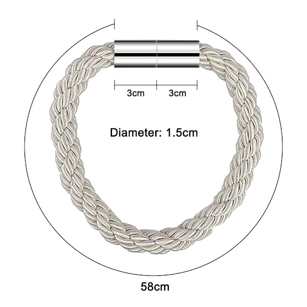 2 stk. Stærke Magnetiske Gardinholdere Dekorative Tovholdere