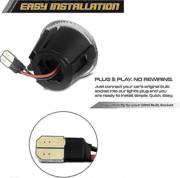 2 stk. hvite LED-lys for bagasjeromsluke til Jeep Commander, Grand Cherokee, Chrysler PT Cruiser og Dodge