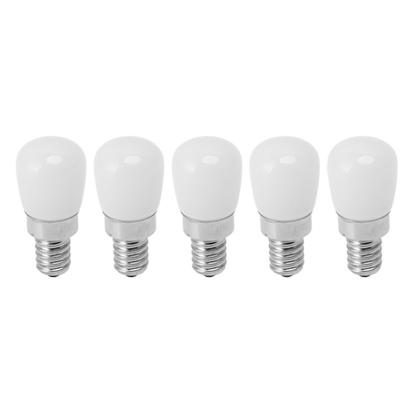 5 st LED-kylskåpslampa, E12, för frys, hem, energibesparande, 120 V, varmt ljus