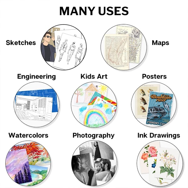 Presentationsmapp, pärm med genomskinliga plastfickor, A4