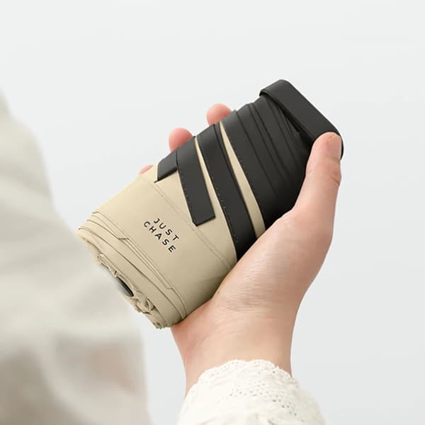 Lomme Flat Mini Paraply Jenter Bærbar Seks Folding Paraply Regn