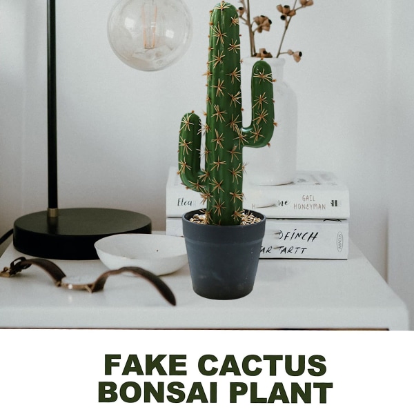 Kunstig kunstig blomst tropisk kaktus bonsai kreativ