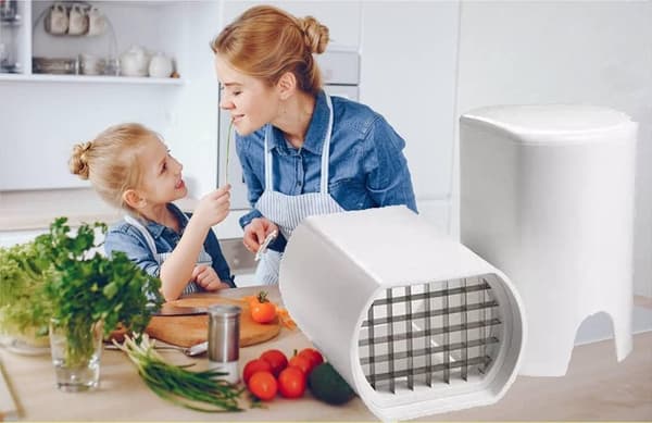 Pommes frites-kutter klassisk design, lett å bruke rustfrie stålblader rask grønnsakskutter for kjøkken
