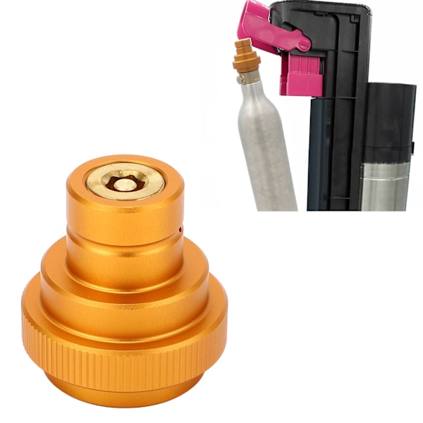 Sodavands CO2 Adapter TR21 4 Hantråd Sodavands CO2 Cylinder Stik til Terra Gold Orange