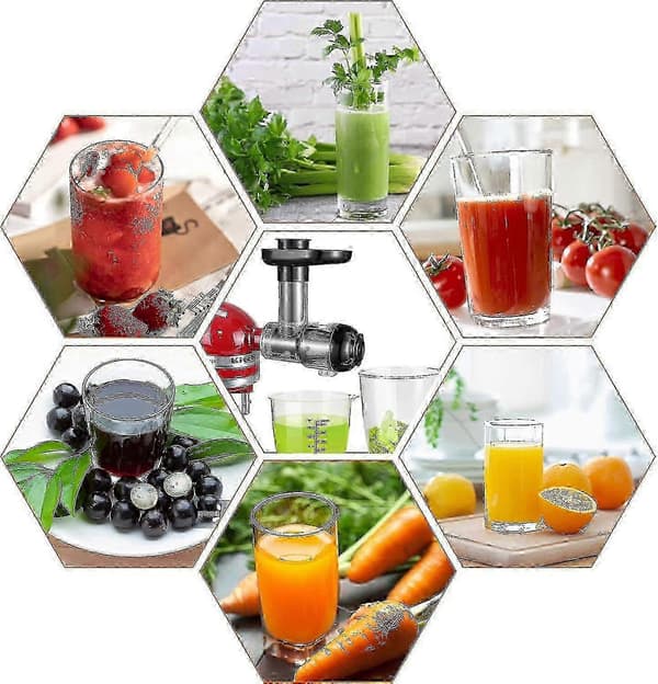2026 Juicepress för KitchenAid-mixers - slowjuicer för frukt