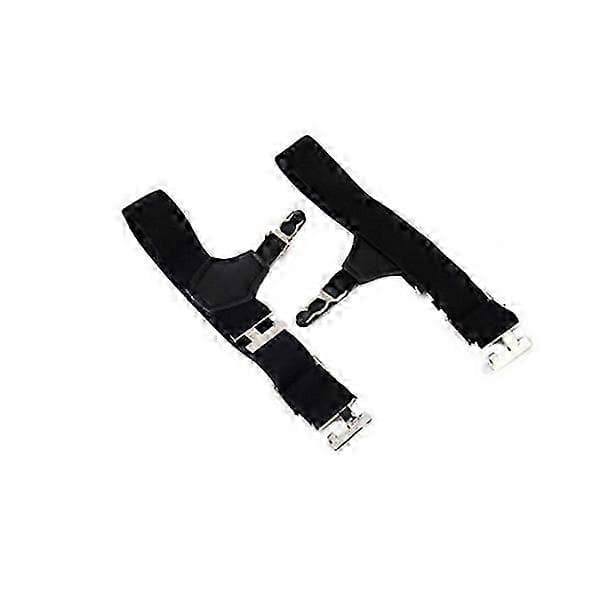 Par justerbare strømpeholdere til mænd (sort) Black 30.00X2.50X0.30CM