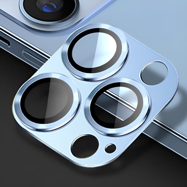 til iPhone 13 Pro/iPhone 13 Pro Max Kamerabeskyttelse, [Kamerabeskyttelse i ét stykke aluminiumslegering] Kameralinsebeskytter til iPhone 13 Pro/iPhone 13