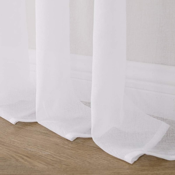 Sjønn Voile Gardin med Øyebånd, Transparent Utseende Gardin