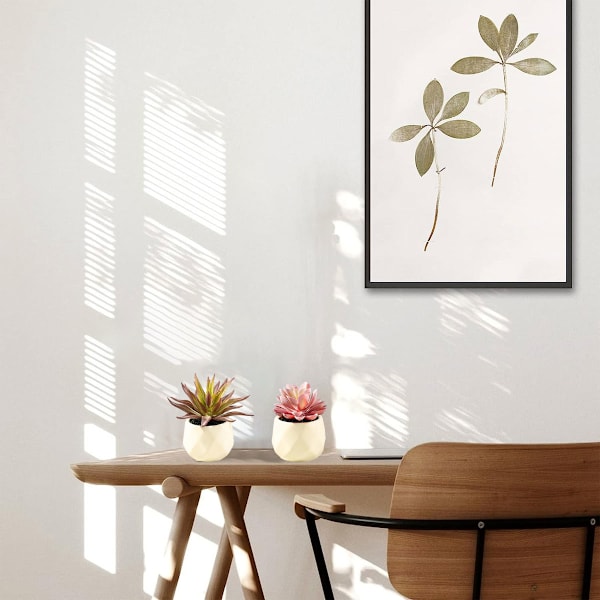 4 stk. kunstige blomster sukkulenter bonsai kreativ dekoration