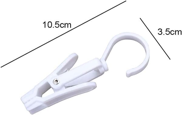 12 Klesklyper med Krok Roterende Klesklype