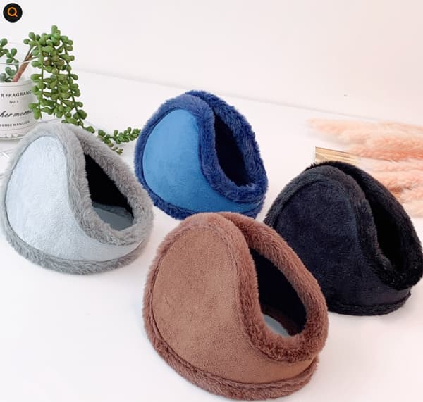2 stycken unisex öronmuffar, vinteröronmuffar, termiska öronmuffar navy blue