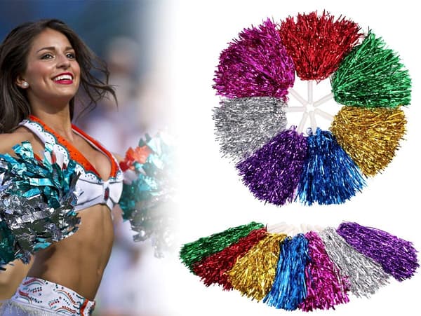 Gröna 2-pack Cheerleading Pompoms, Cheerleader Pompoms, Cheerle