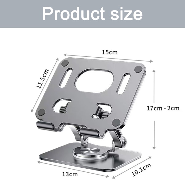 Tablet-stativ, foldbar og roterbar, og