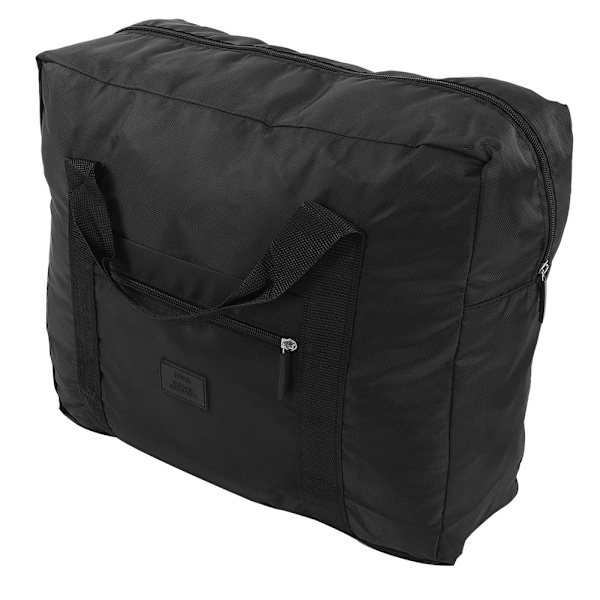 Portable Travel Waterproof Nylon Storage Bag for Bedding Zipper Storage Container(black)