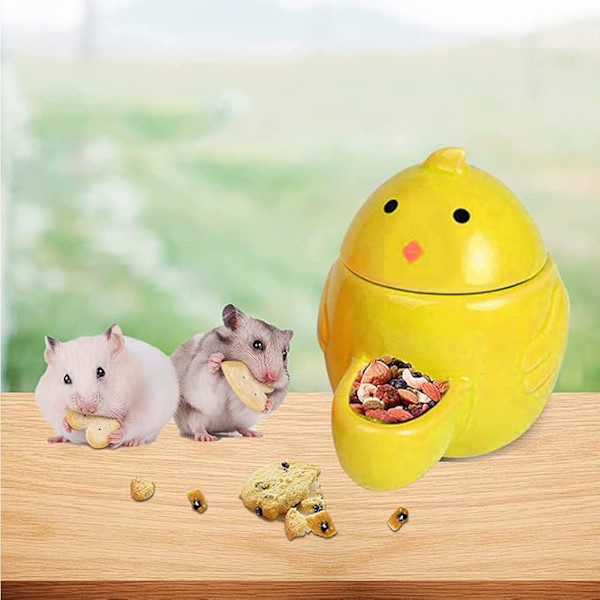 Keramisk Vanddispenser til Smådyr, Hamster Foder Skål, Automatisk