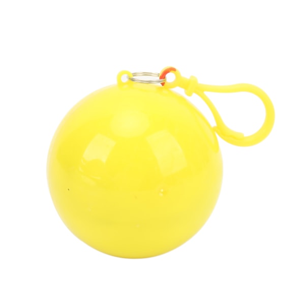 Regnponchos Engångs Regnrock PVC Regnskydd med Boll för Nödsituationer Bergsklättring Resor