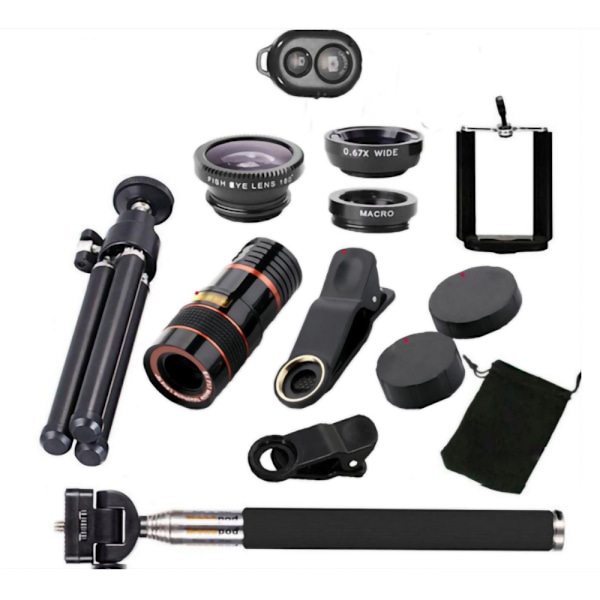 Mobiltelefon Lins Kit Lins Set Teleobjektiv