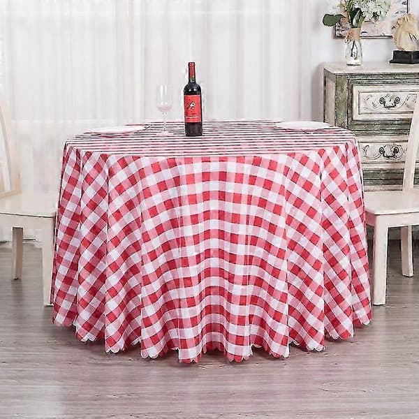 Modern rutig bordsduk i polyester, rund duk för tebord, matbord, heminredning black Square 90x90cm
