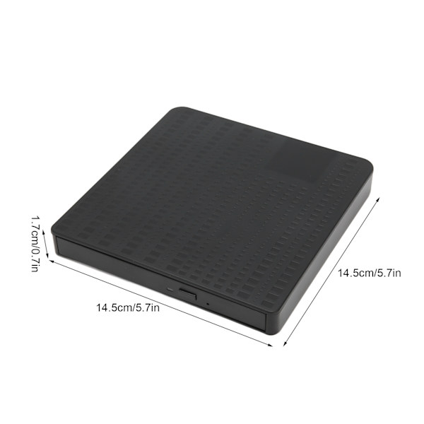 Ulkoinen CD DVD-asema USB3.0 Type C kaksoisliitäntä Hiljainen Nopea tiedonsiirto CD DVD-poltinlukija kannettavalle tietokoneelle