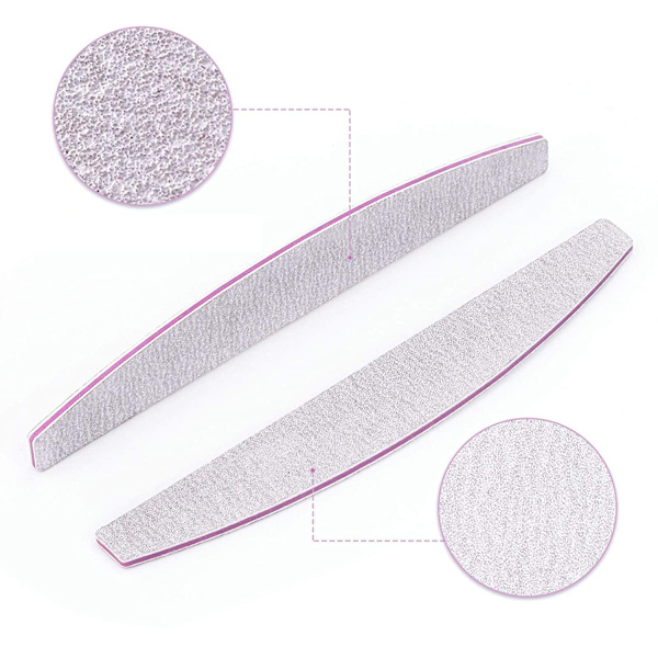 Paket med 10 nagelfiler för gelnaglar, professionella nagelfilar 100/180, filar för gelnaglar, nagelbuffertblock, dubbelsidig nagelfil, professionell,