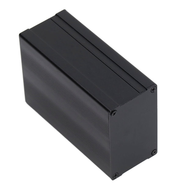 Aluminium Elektrisk Box Vattentät Junction Enclosure Case Split Typ för DIY 46x76x110mm Svart Strip