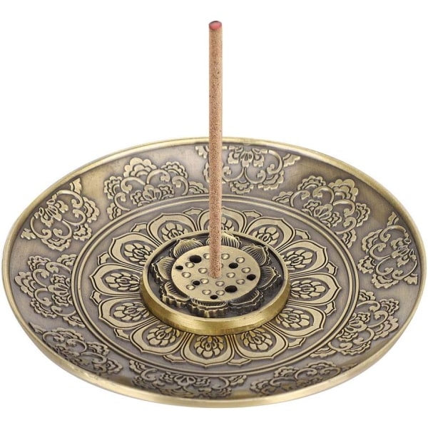 Røgelsesbrænderholder, elegant retro blomsterstatuette stativ