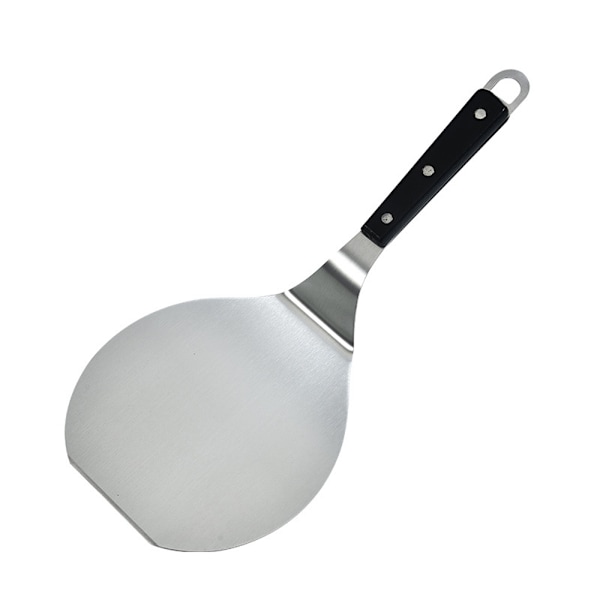 Lyftare i rostfritt stål med brett användningsområde, pizzaspade för enkel och säker hantering av mat i restaurang- och hemmakök (16,5 x 17,5 cm)