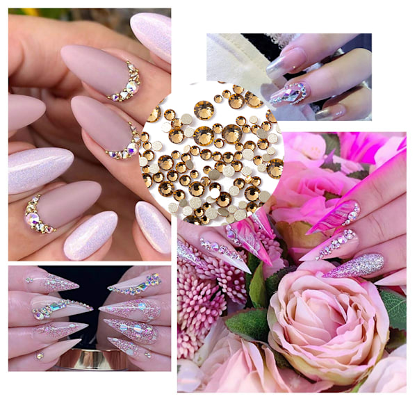 Kristall Flatback Rhinestones nagelkonst