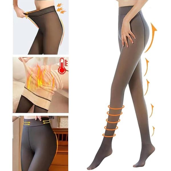 Vinter tights til damer for 40-70 kg, forede vinter tights
