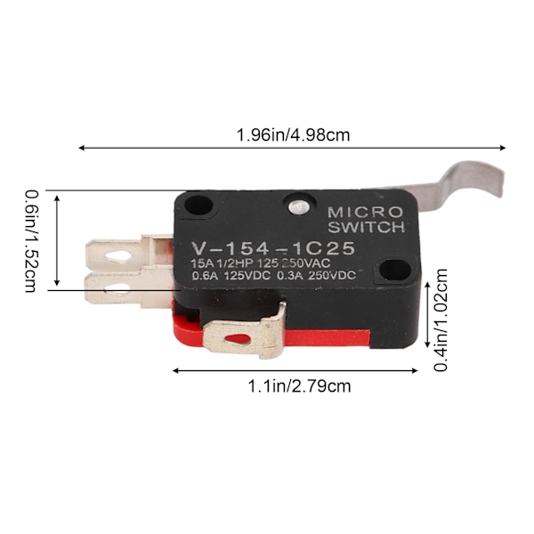 4 stk. 3-polet gulvpedalboks mikrobryder 1014807 Universal til Club Car DS Precedent