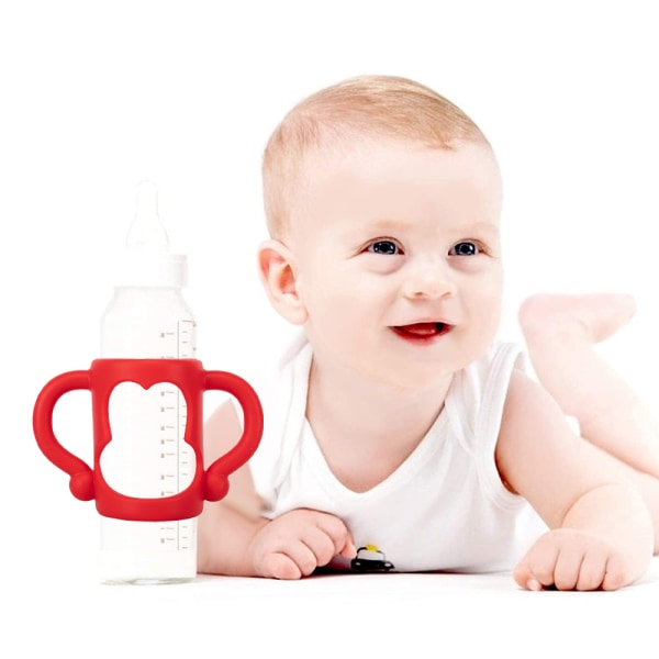 Babyflaskehåndtag, Holdbare Madkvalitets Silikon Overgangs Si