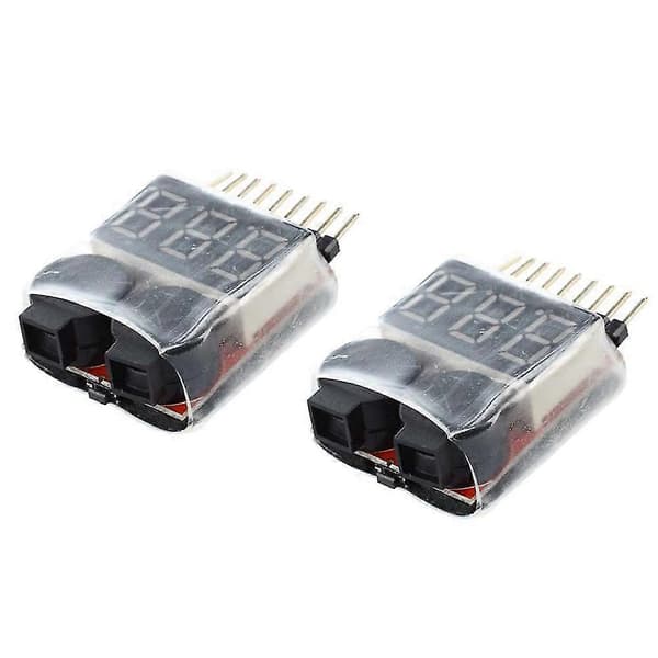 Rc Volta Display Lav Alarm Buzzer 1s-8s Meter Er Mon For Rc Bil Dr Hel