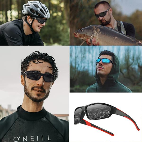 Polariserade sportglasögon för män körning cykling fiske sol